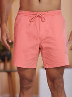 Bermuda Short Masculina Tecido sarja Brim Com elastico na cintura