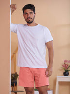 Bermuda Short Masculina Tecido sarja Brim Com elastico na cintura