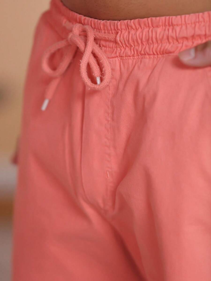 Bermuda Short Masculina Tecido sarja Brim Com elastico na cintura