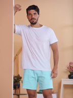 Bermuda Short Masculina Tecido sarja Brim Com elastico na cintura