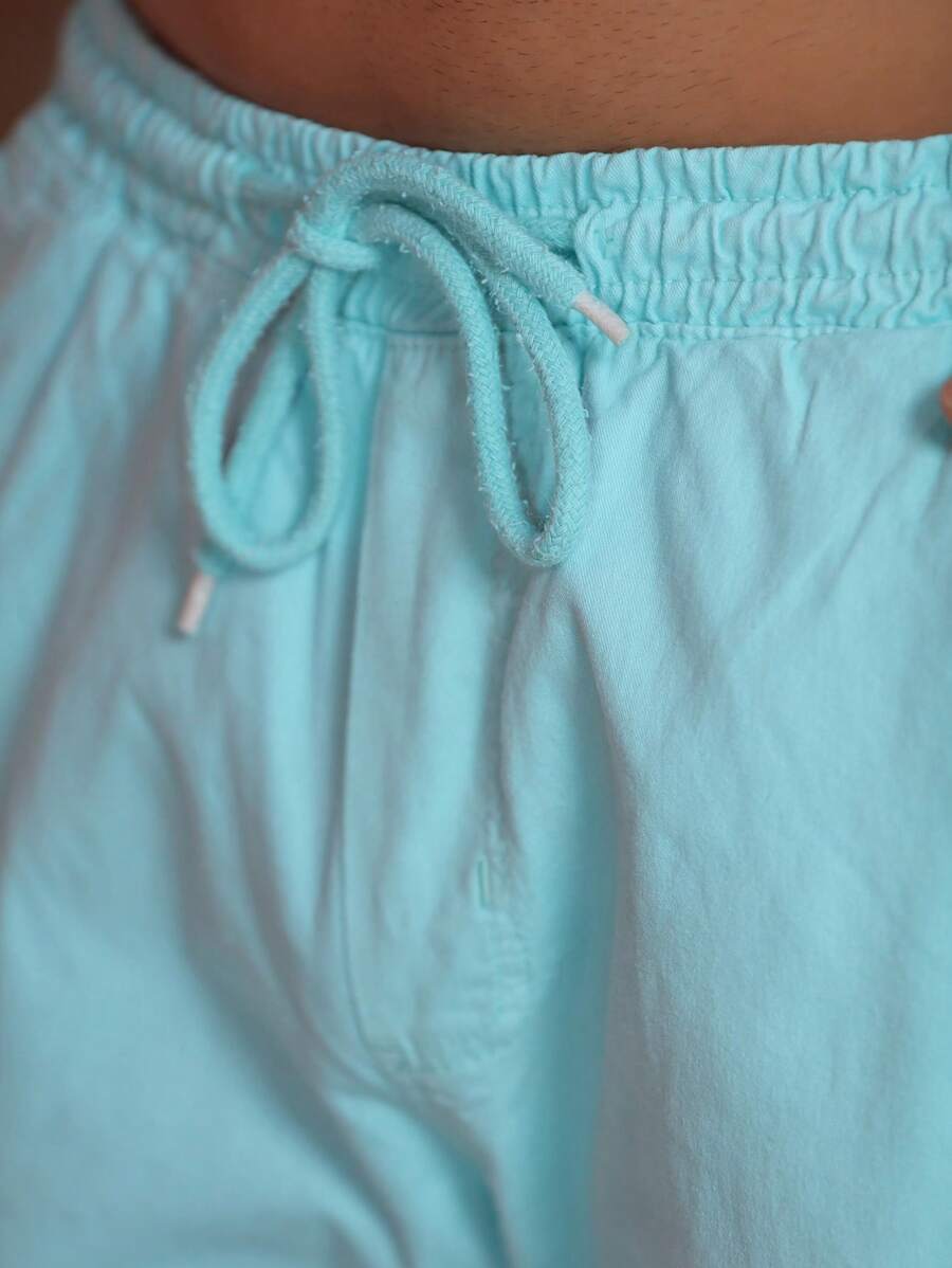 Bermuda Short Masculina Tecido sarja Brim Com elastico na cintura