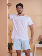 Bermuda Short Masculina Tecido sarja Brim Com elastico na cintura