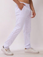 Calça Masculina em Sarja com Elastano Estilo Alfaiataria Esporte Fino Elegante com Bolsos Alta Durabilidade