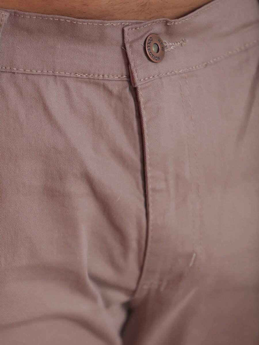 Calça Masculina em Sarja com Elastano Estilo Alfaiataria Esporte Fino Elegante com Bolsos Alta Durabilidade