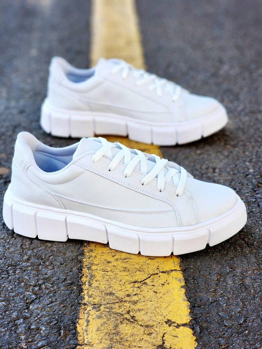 Tenis Sapatenis Sola Alta Masculino Tratorado Sneakers Casual Leve Moderno