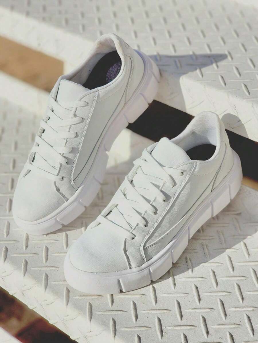Tenis Sapatenis Sola Alta Masculino Tratorado Sneakers Casual Leve Moderno