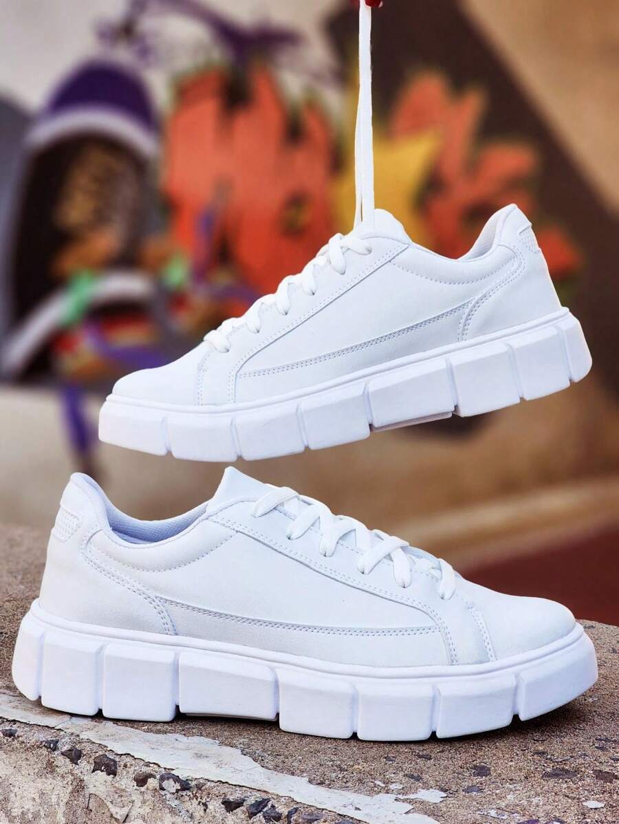 Tenis Sapatenis Sola Alta Masculino Tratorado Sneakers Casual Leve Moderno