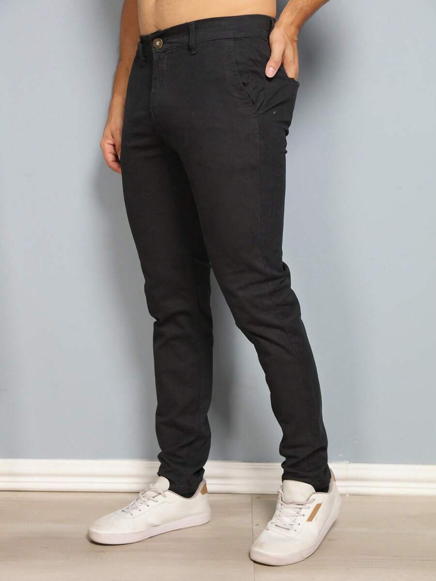 Calças colorido Masculina Alfaiataria Esporte Fino Bolso Faca Bolso Embutido