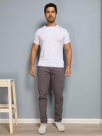 Calças colorido Masculina Alfaiataria Esporte Fino Bolso Faca Bolso Embutido