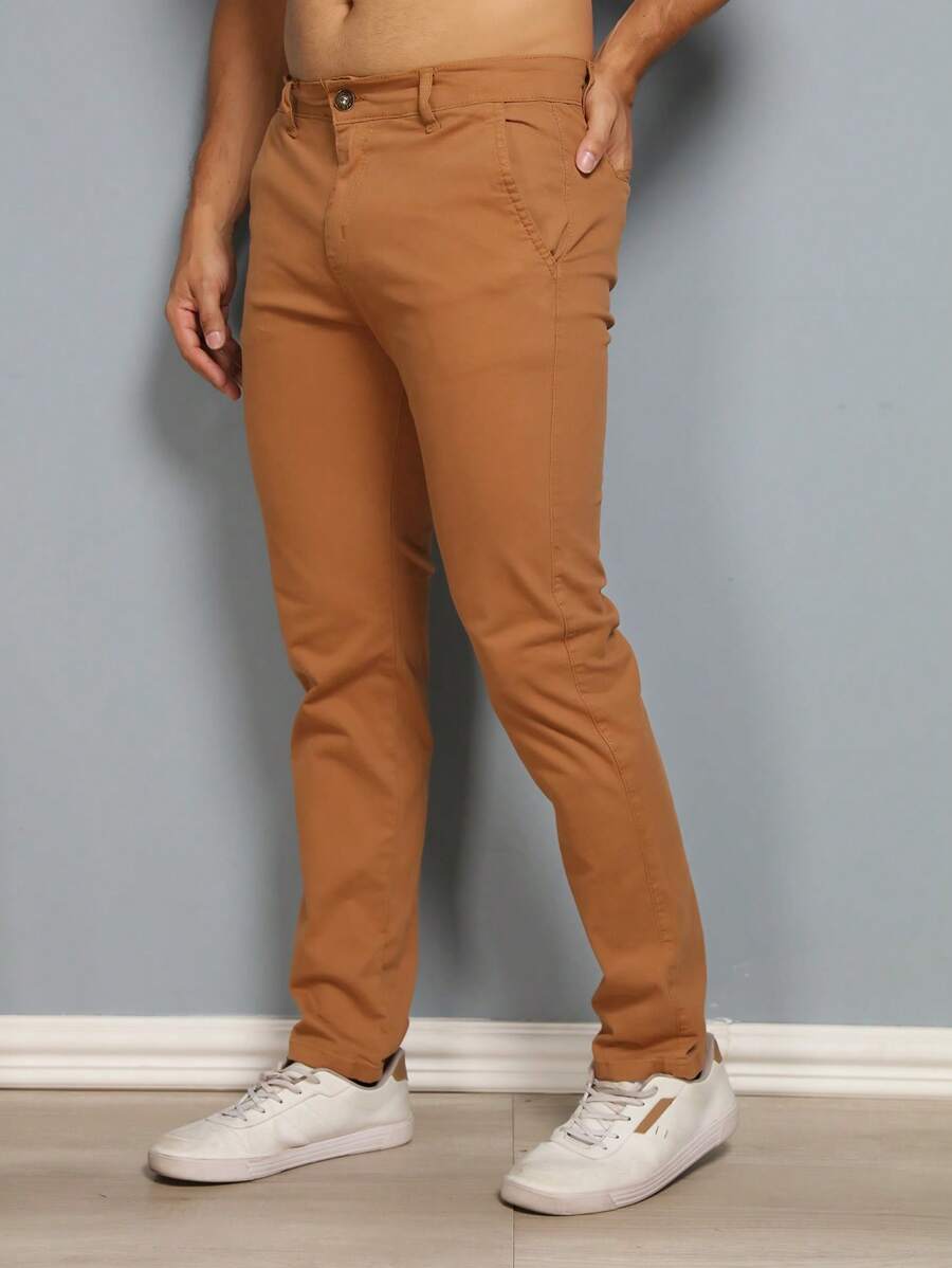 Calças colorido Masculina Alfaiataria Esporte Fino Bolso Faca Bolso Embutido