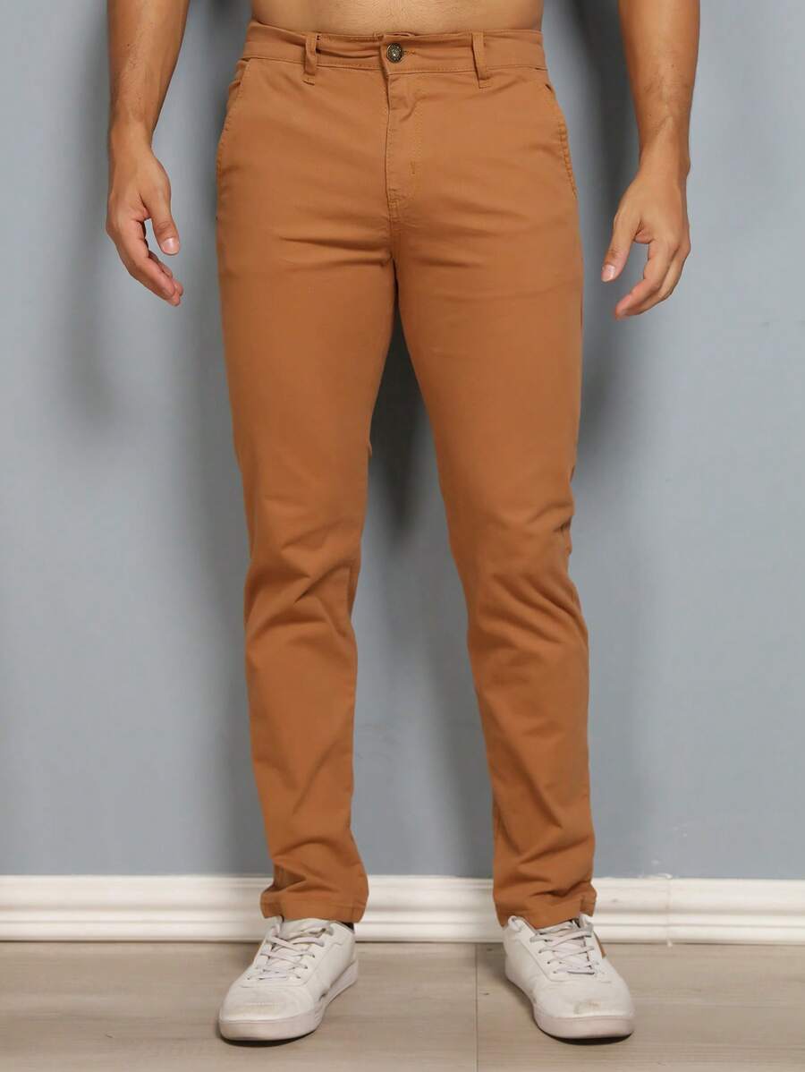 Calças colorido Masculina Alfaiataria Esporte Fino Bolso Faca Bolso Embutido