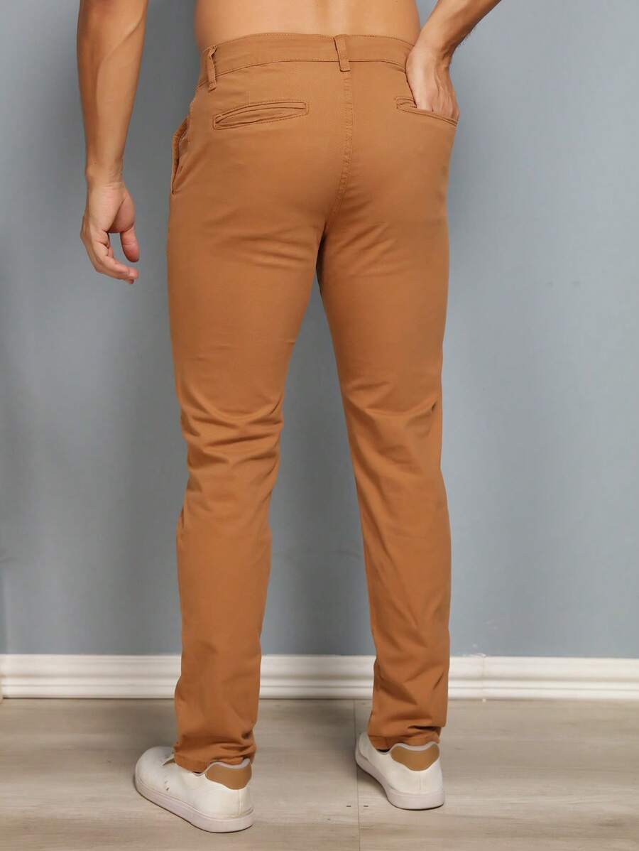 Calças colorido Masculina Alfaiataria Esporte Fino Bolso Faca Bolso Embutido