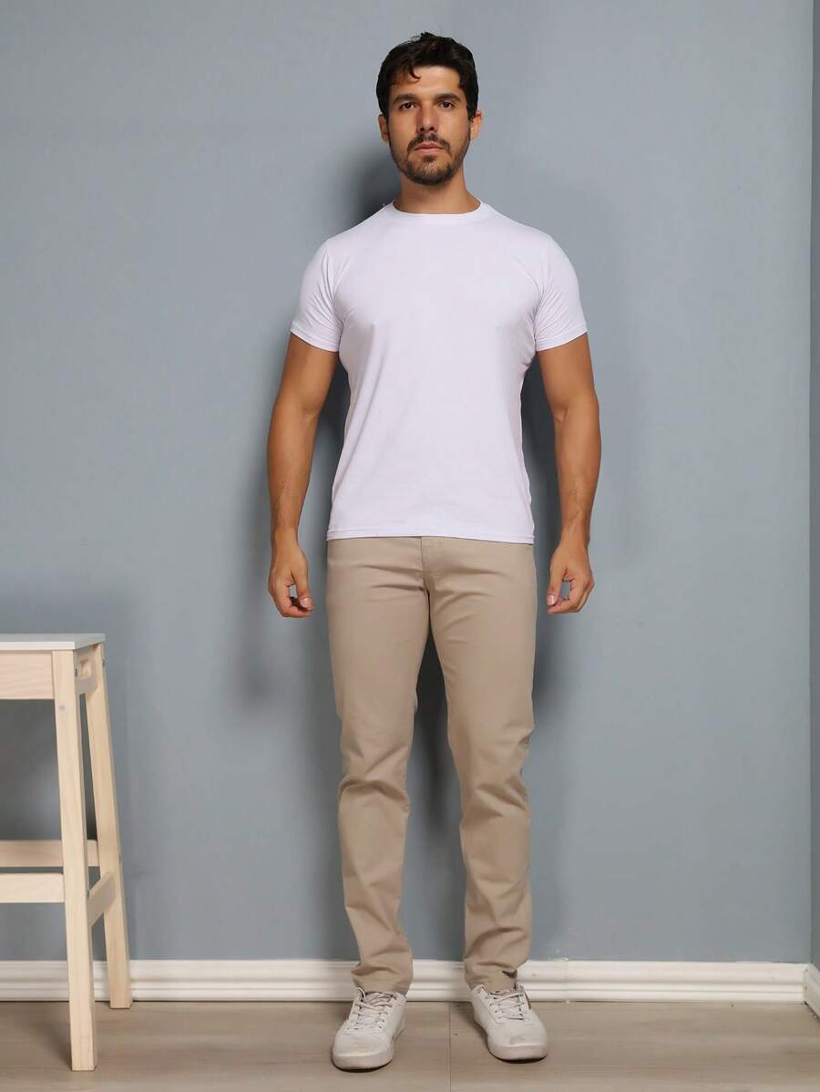 Calças colorido Masculina Alfaiataria Esporte Fino Bolso Faca Bolso Embutido