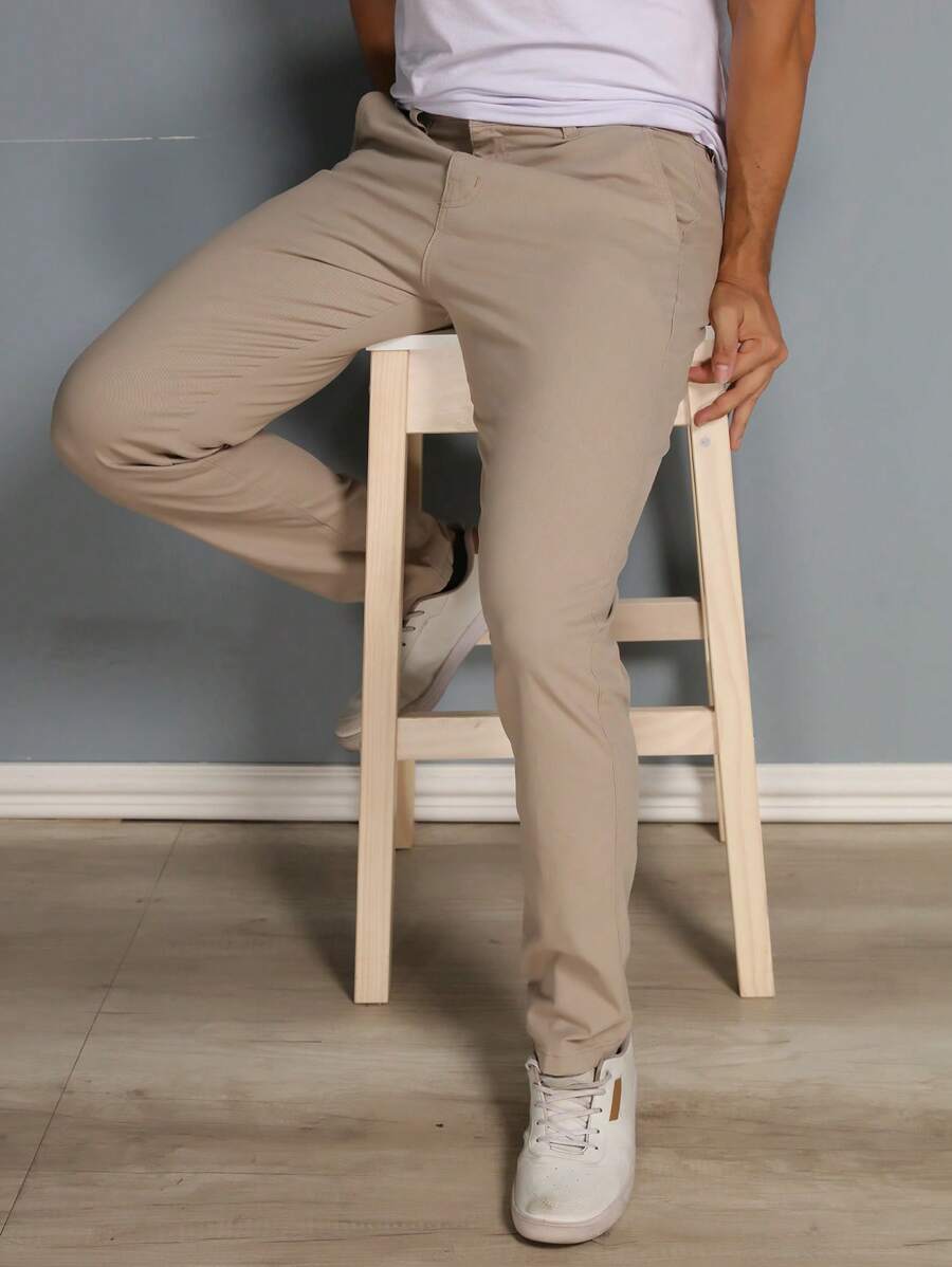 Calças colorido Masculina Alfaiataria Esporte Fino Bolso Faca Bolso Embutido