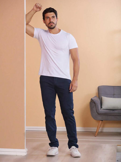 Calças colorido Masculina Alfaiataria Esporte Fino Bolso Faca Bolso Embutido