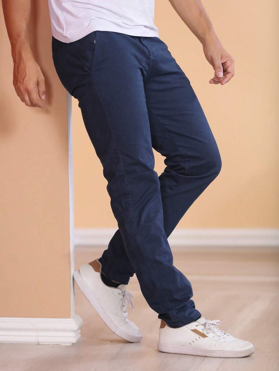 Calças colorido Masculina Alfaiataria Esporte Fino Bolso Faca Bolso Embutido