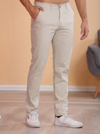 Calças colorido Masculina Alfaiataria Esporte Fino Bolso Faca Bolso Embutido