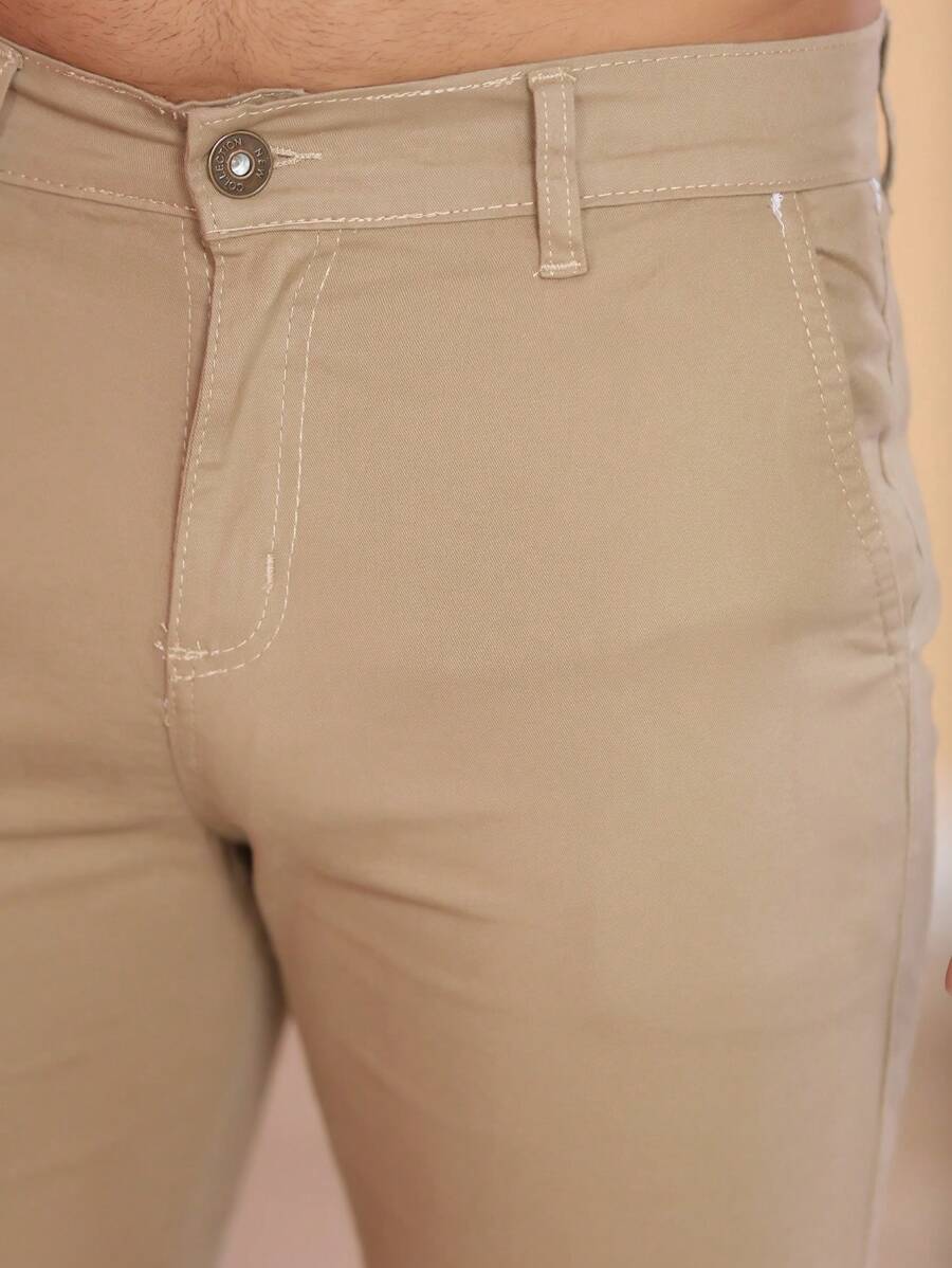 Calças colorido Masculina Alfaiataria Esporte Fino Bolso Faca Bolso Embutido