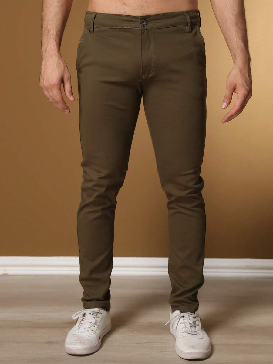 Calças colorido Masculina Alfaiataria Esporte Fino Bolso Faca Bolso Embutido