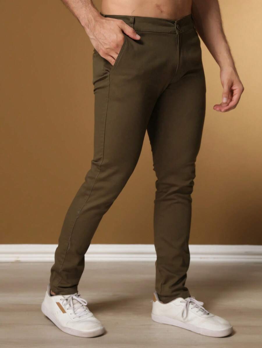 Calças colorido Masculina Alfaiataria Esporte Fino Bolso Faca Bolso Embutido