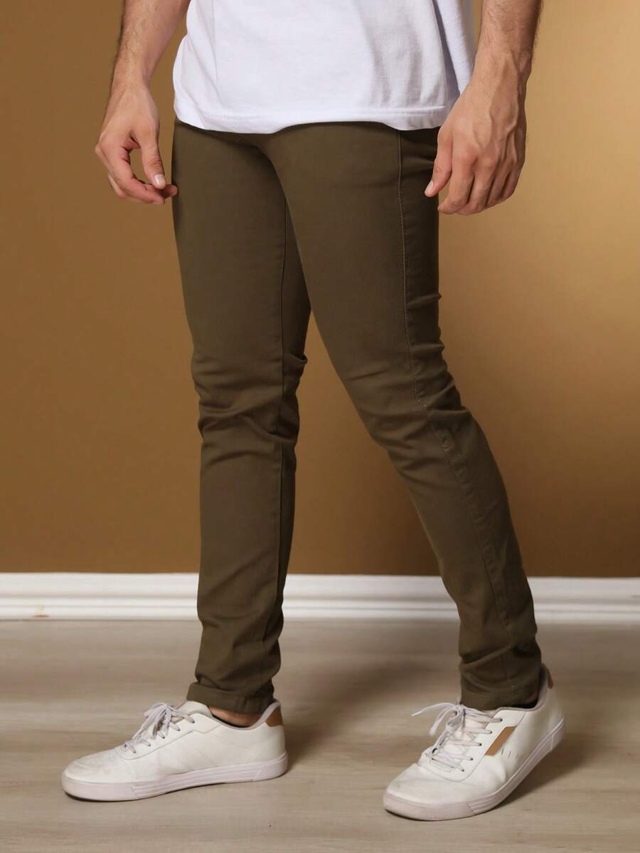 Calças colorido Masculina Alfaiataria Esporte Fino Bolso Faca Bolso Embutido