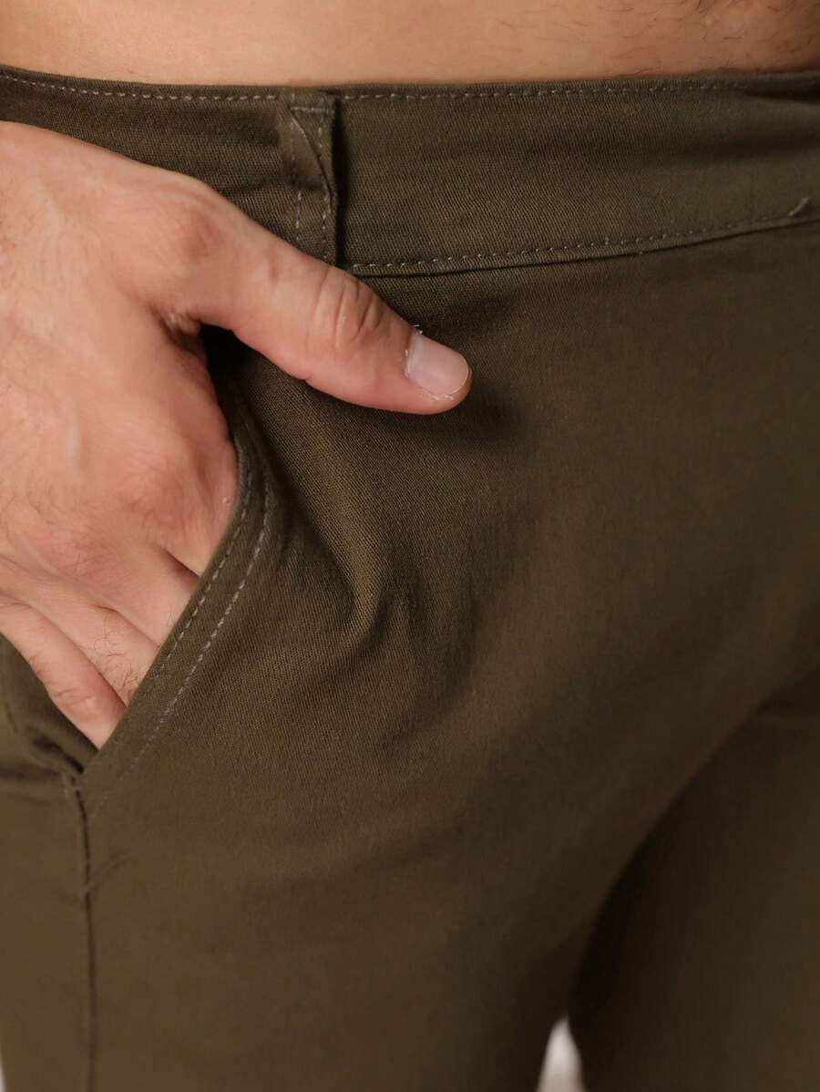 Calças colorido Masculina Alfaiataria Esporte Fino Bolso Faca Bolso Embutido