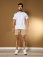 Bermuda Short Masculina Tecido sarja Brim Com elastico na cintura