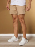 Bermuda Short Masculina Tecido sarja Brim Com elastico na cintura