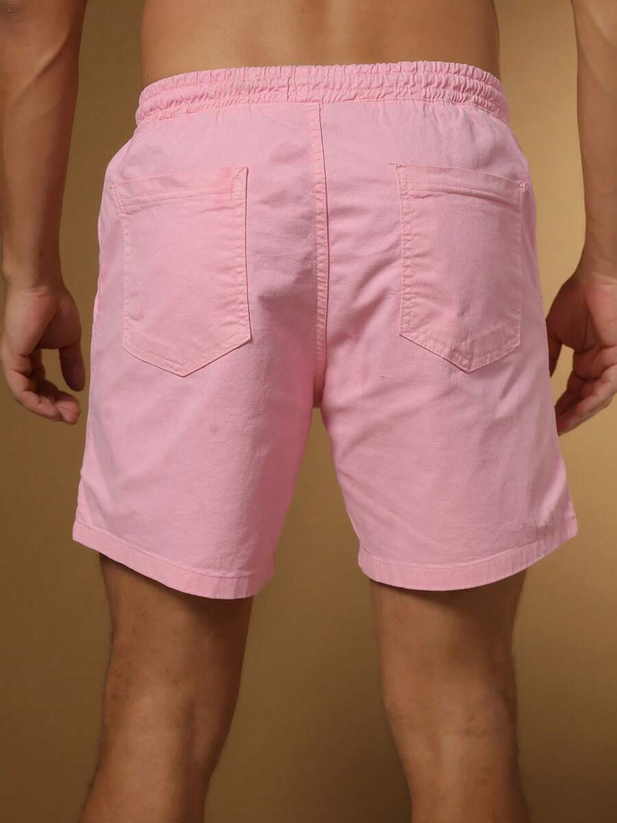 Bermuda Short Masculina Tecido sarja Brim Com elastico na cintura