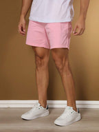 Bermuda Short Masculina Tecido sarja Brim Com elastico na cintura