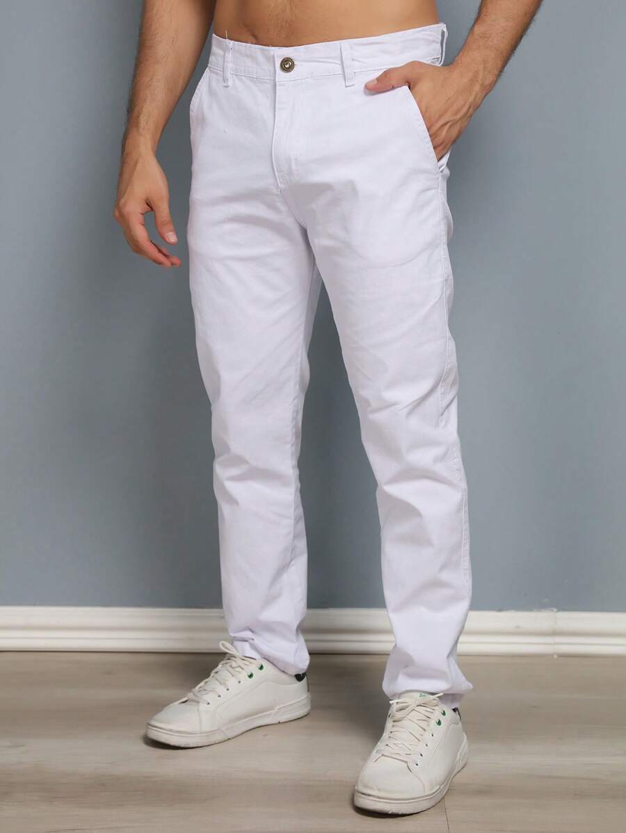 Calças colorido Masculina Alfaiataria Esporte Fino Bolso Faca Bolso Embutido