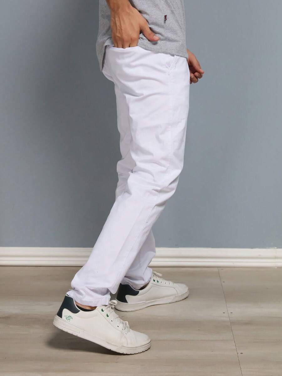 Calças colorido Masculina Alfaiataria Esporte Fino Bolso Faca Bolso Embutido