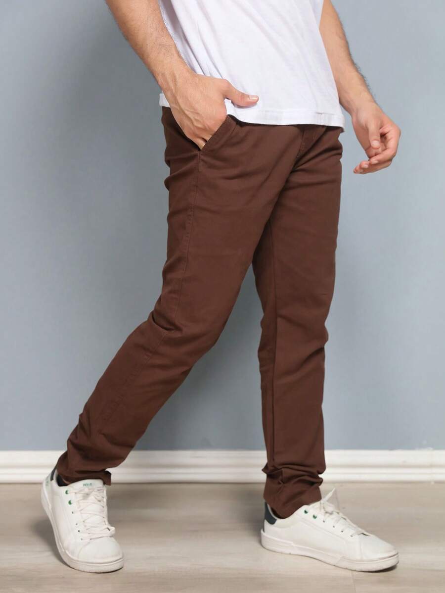 Calças colorido Masculina Alfaiataria Esporte Fino Bolso Faca Bolso Embutido