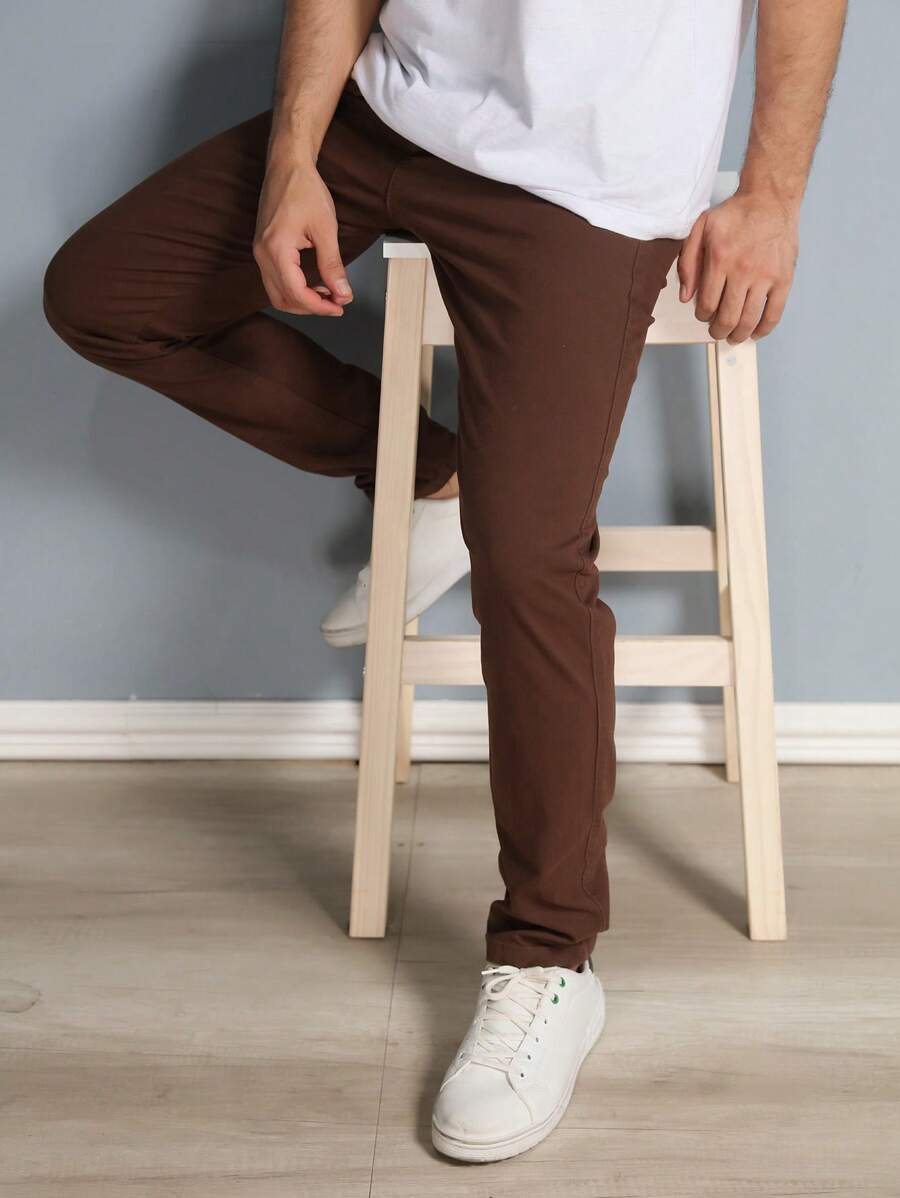 Calças colorido Masculina Alfaiataria Esporte Fino Bolso Faca Bolso Embutido