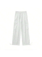 CALÇA CARGO JOGGER SARJA LARGA MASCULINA SKATE, CASUAL, 5 BOLSOS FECHAMENTO CORDÃO MODA UNISSEX