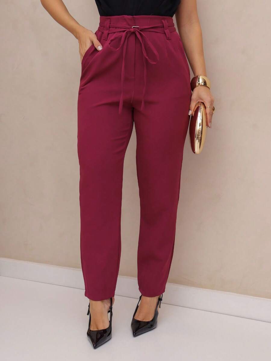 Calça Social Alfaiataria Reta Fleur D'hiver Mode