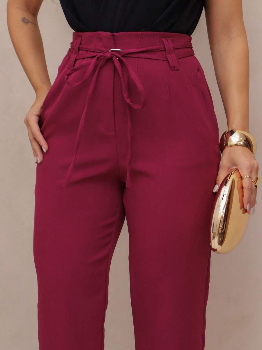 Calça Social Alfaiataria Reta Fleur D'hiver Mode