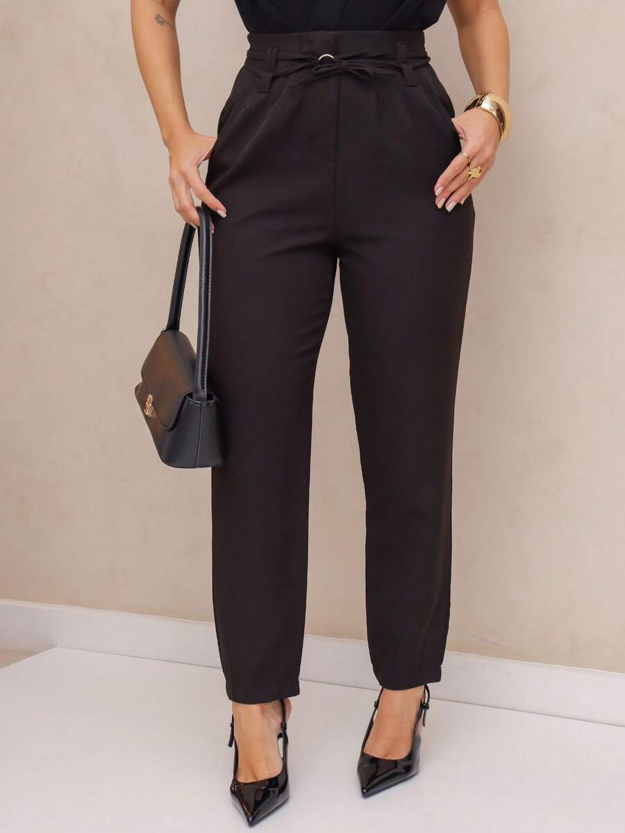 Calça Social Alfaiataria Reta Fleur D'hiver Mode