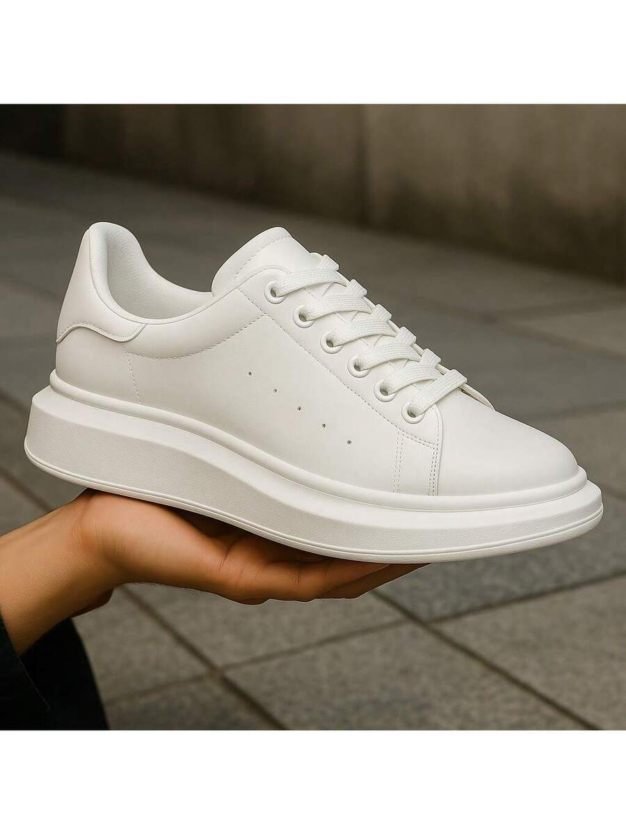 Tênis Casual Masculino Sneaker Sola Alta Macio Confortável Estilo Griffesnet Sola Oversize