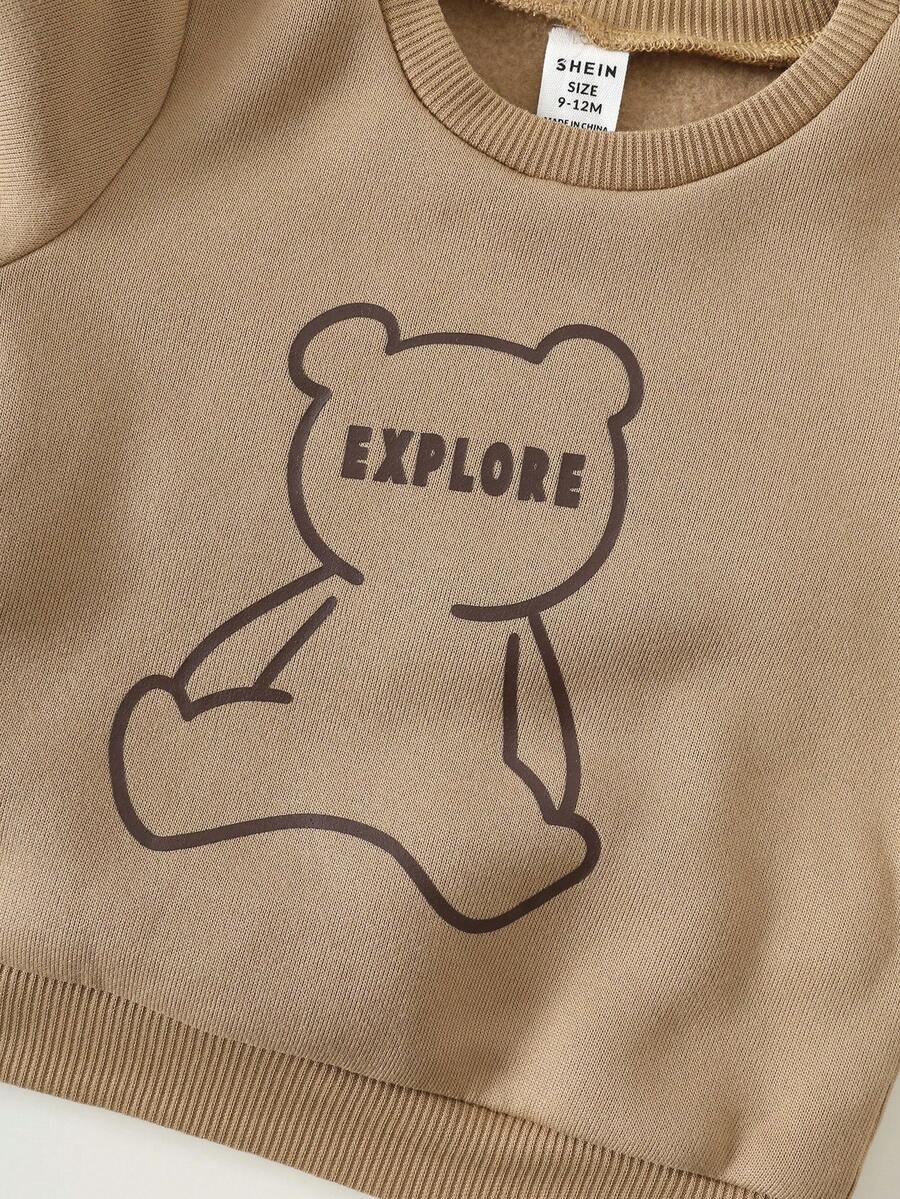 3 Peças Conjunto de Roupas de Inverno/Outono para Bebê unissex