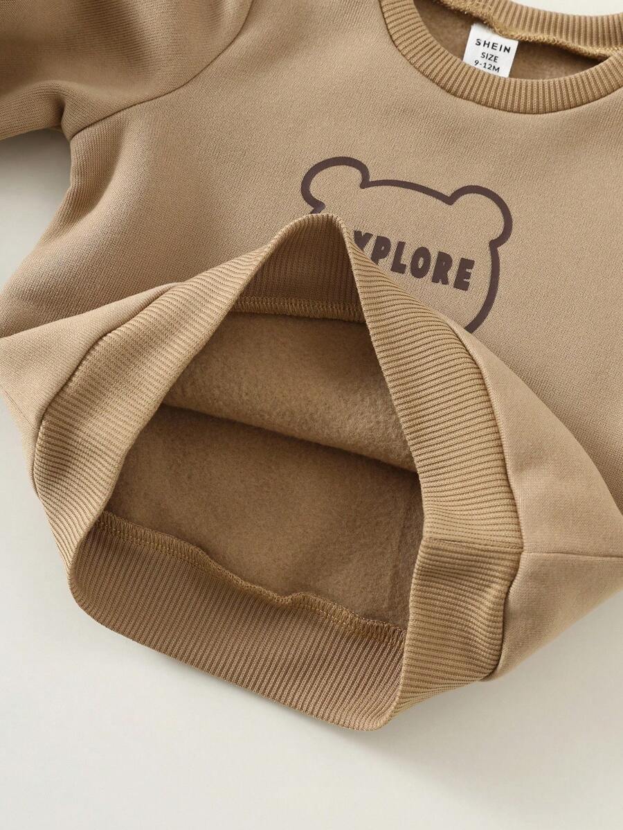 3 Peças Conjunto de Roupas de Inverno/Outono para Bebê unissex