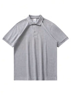 Camiseta polo Básica com Gola Clássica e Manga Curta Confortável Respirável Slim Premium Algodão Casual Primavera Verão Masculina