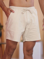 Bermuda Short Masculina Tecido sarja Brim Com elastico na cintura