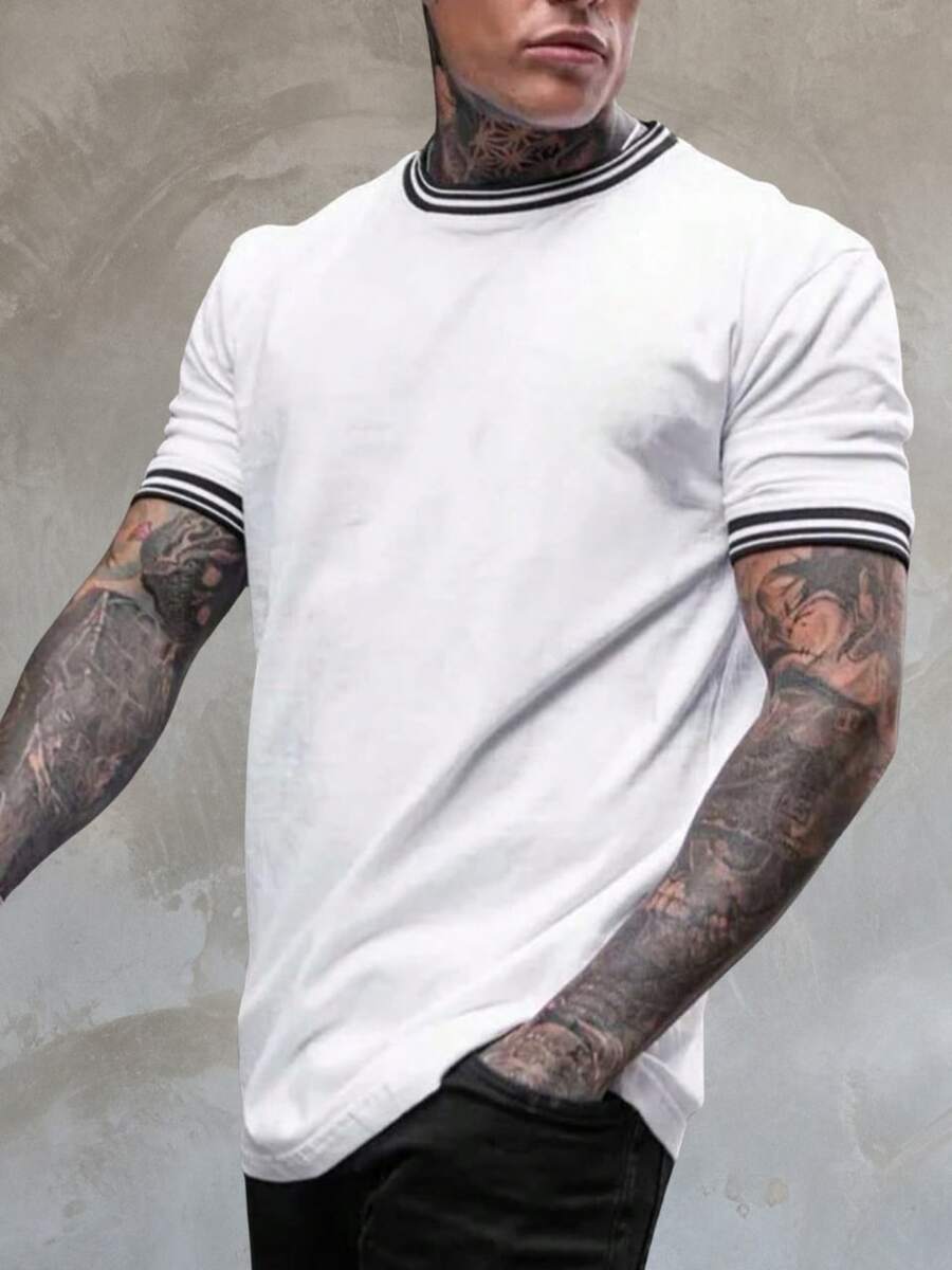 CAMISETA GUARNIÇÃO LISTRADA