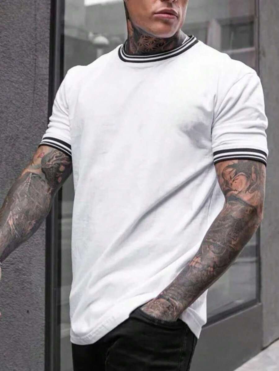 CAMISETA GUARNIÇÃO LISTRADA