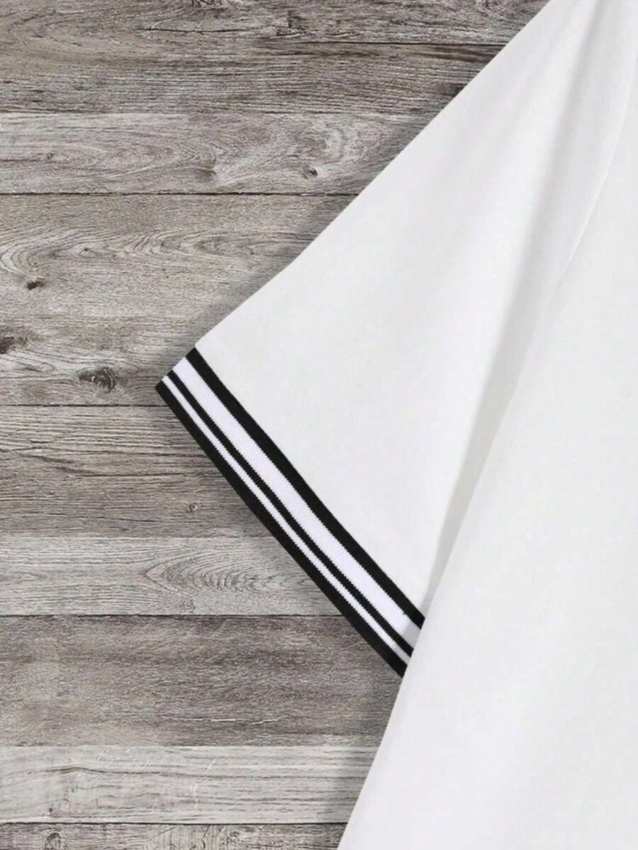 CAMISETA GUARNIÇÃO LISTRADA