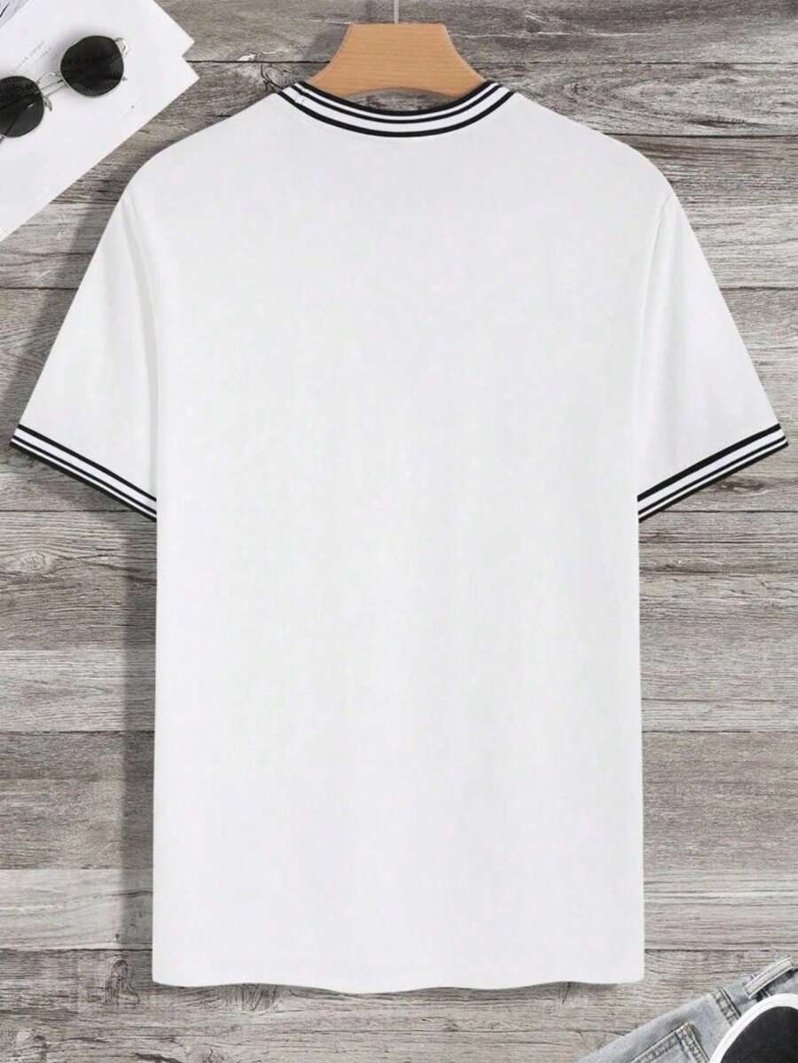 CAMISETA GUARNIÇÃO LISTRADA