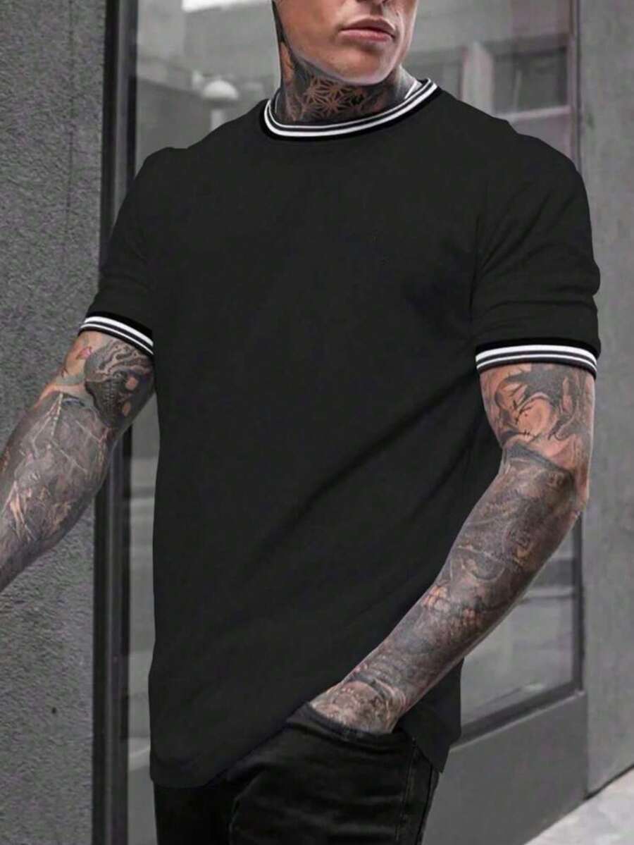 CAMISETA GUARNIÇÃO LISTRADA