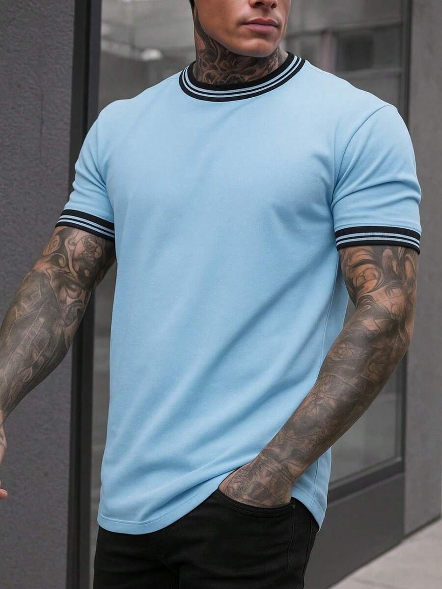 CAMISETA GUARNIÇÃO LISTRADA