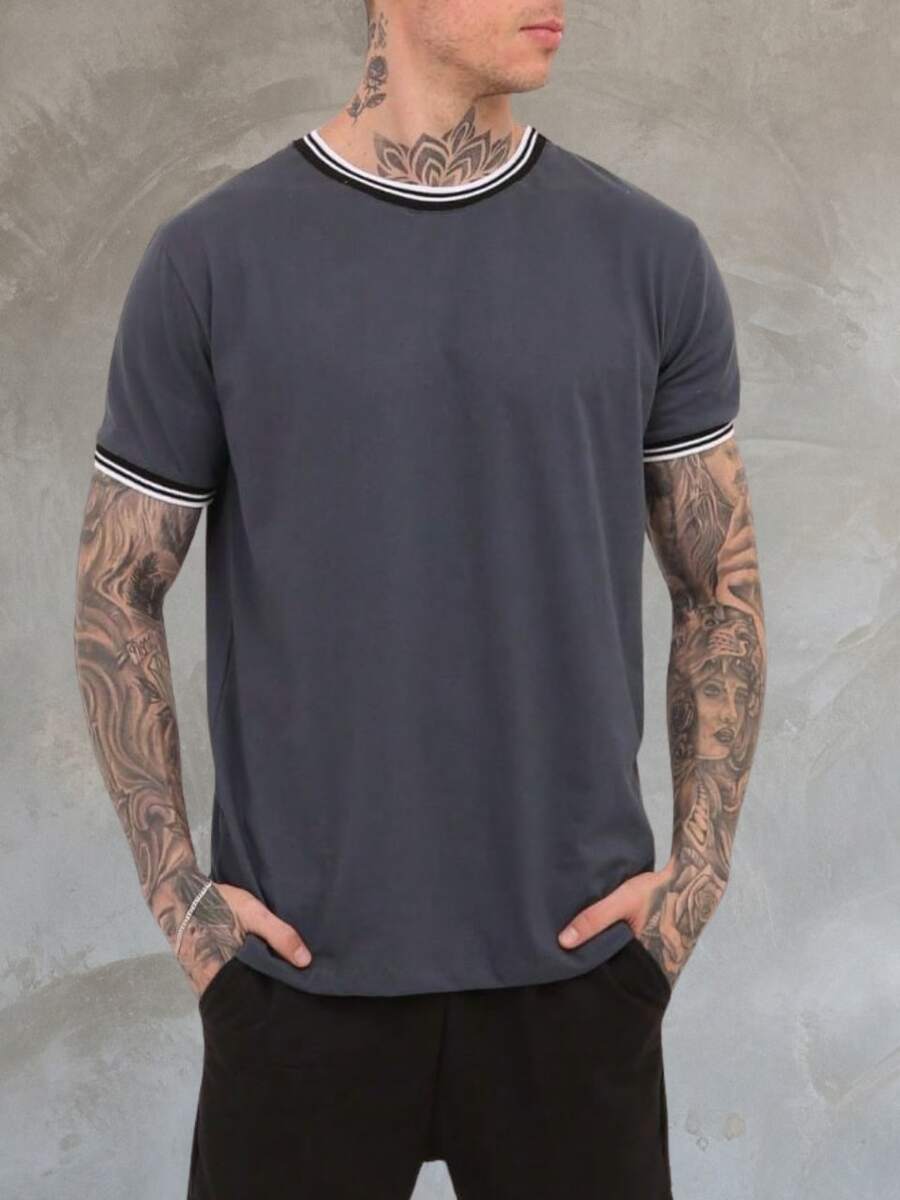 CAMISETA GUARNIÇÃO LISTRADA